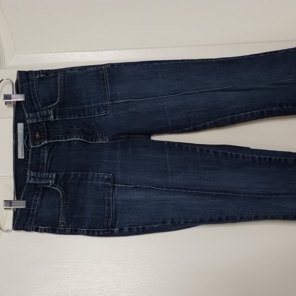 Old Navy Vintage front seam jeans size 4 wide leg, 31" inseam, front pockets - Picture 2 of 14